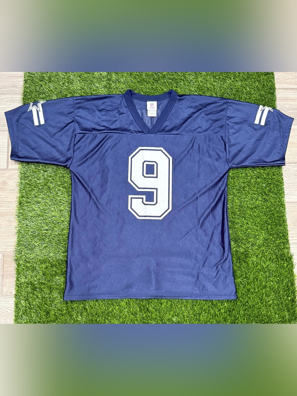 NFL Team Apparel Dallas Cowboys Tony Romo #9 Blue/White Jersey (L)